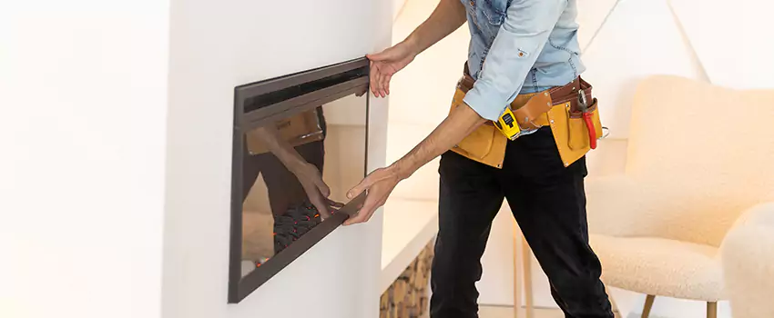 Metal Fireplace Installation in Grandville, Michigan