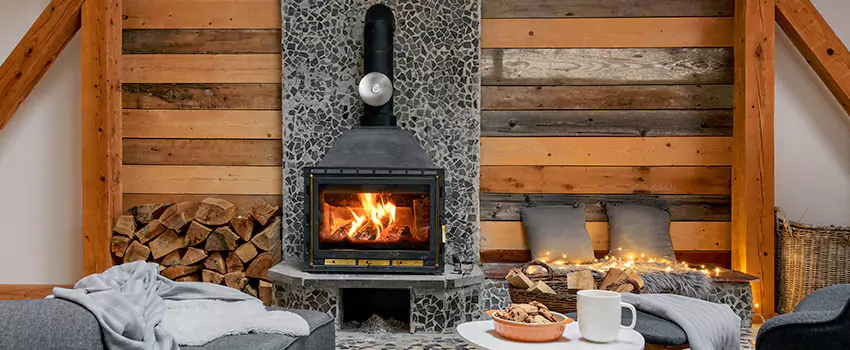 Thelin Hearth Products Direct Vent Gas Stove Fireplace Inspection in Grandville, Michigan